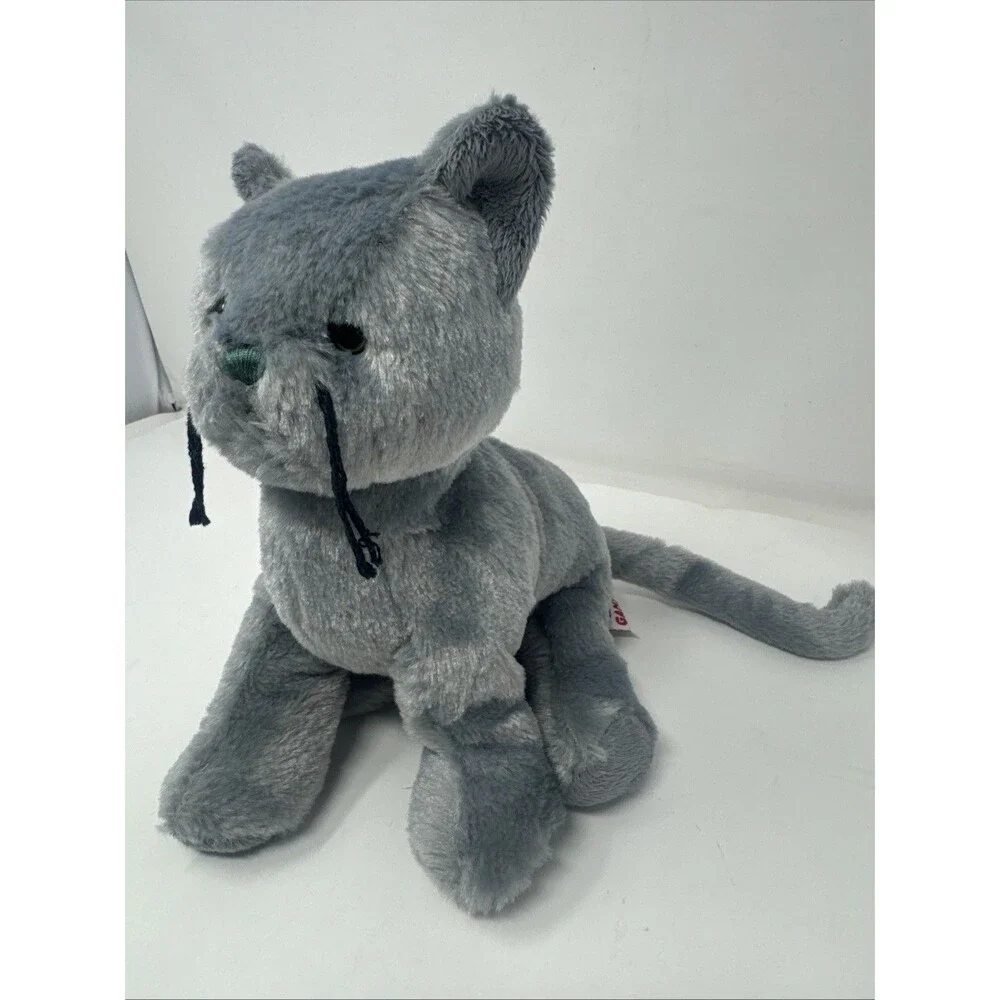 Ganz Webkinz Charcoal Cat HM152 Gray Kitty Plush Stuffed Animal No Code